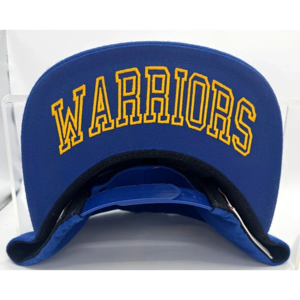 Mitchell & Ness Golden State Warriors Snapback Hat Blue Adjustable NZP73